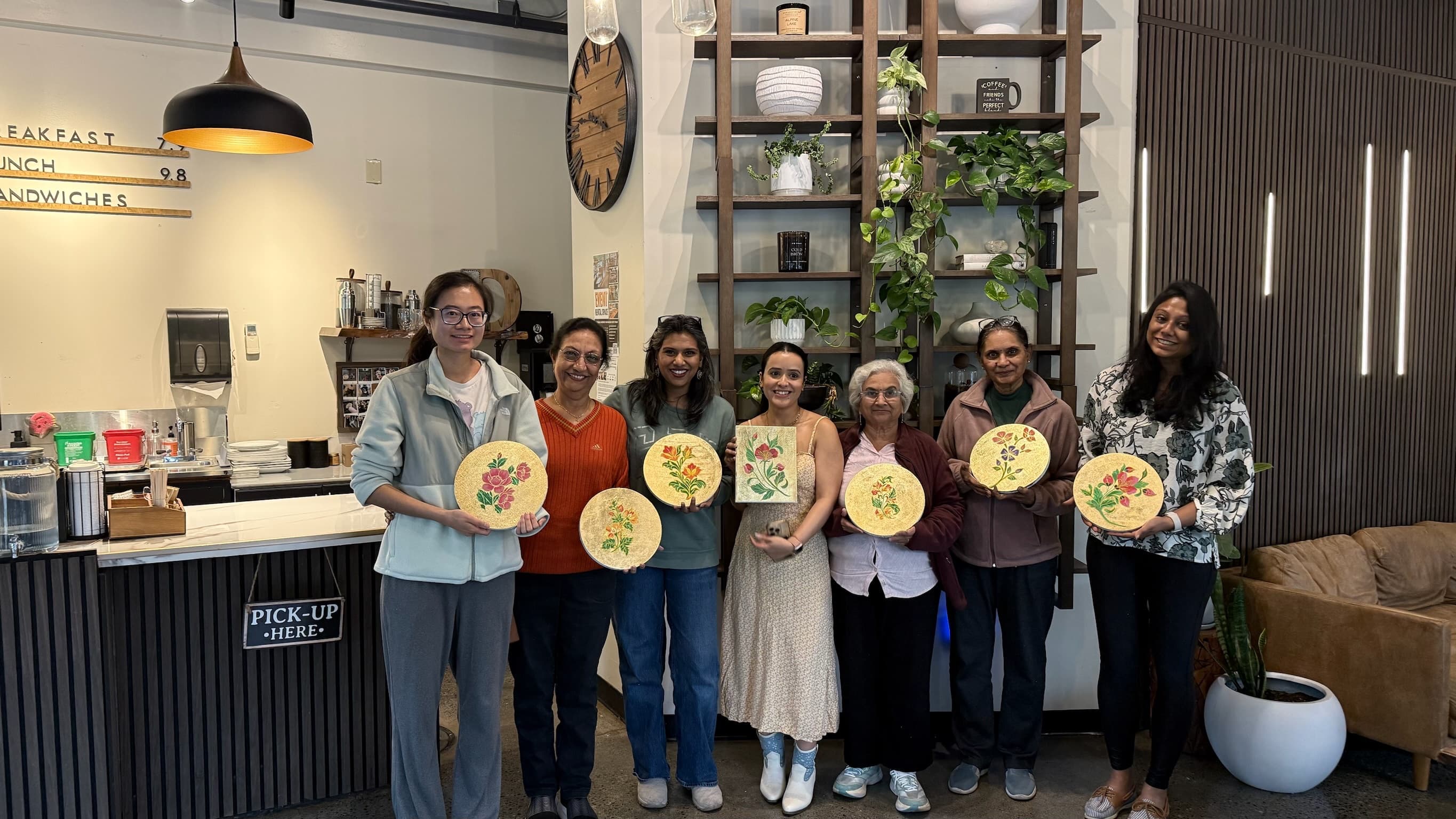 Gold leaf Painting event story artwork